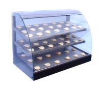 Mantenedor Exhibidor Warmers de 3 Niveles Curvo 120 Cm