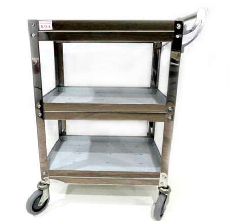Carro De Servicios Gastronómicos 3 Estantes C/freno 60 X 40