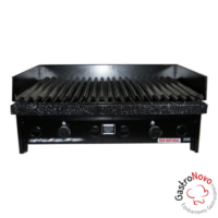Parrilla A Gas 80 X 45 Enlozada Con Faldon