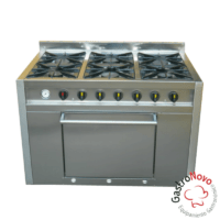 Cocina a Gas De 6 Hornallas y Horno