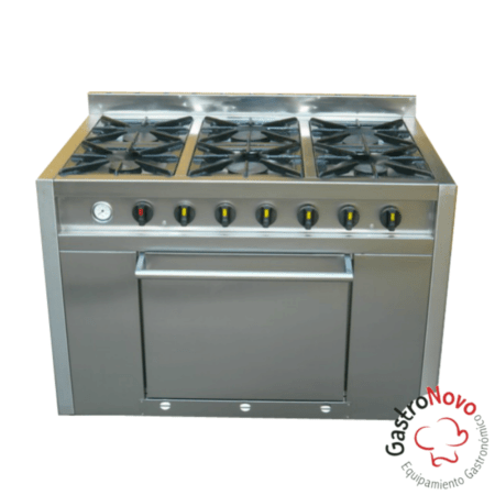Cocina a Gas De 6 Hornallas y Horno
