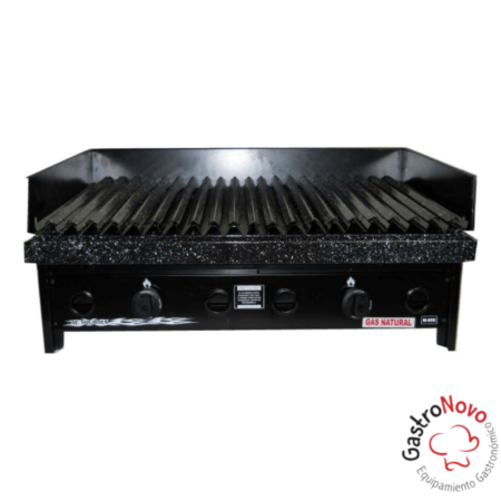 Parrilla A Gas 80 X 45 Enlozada Con Faldon