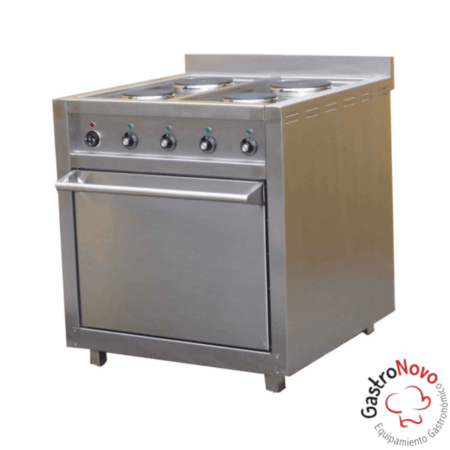 Cocina Eléctrica De Cuatro Hornallas y Un Horno
