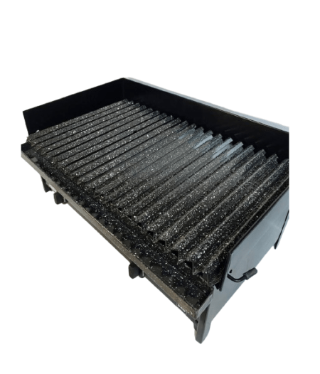 Parrilla A Gas 80 X 45 Enlozada Con Faldon - Imagen 2