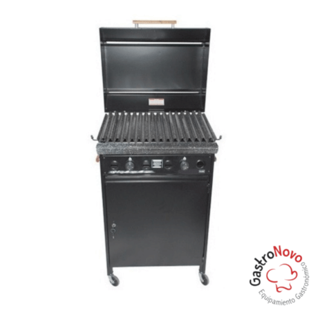 Parrilla Con Tapa Y Mueble 60×45 A Gas Lourdes - Imagen 2