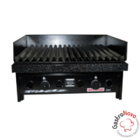 Parrilla A Gas 60 X 45 Enlozada Con Faldon