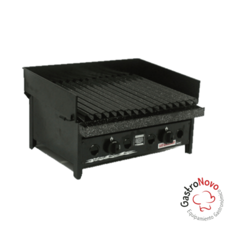 Parrilla A Gas 60 X 45 Enlozada Con Faldon - Imagen 3