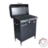 Parrilla Con Tapa Y Mueble 80x45 A Gas Lourdes