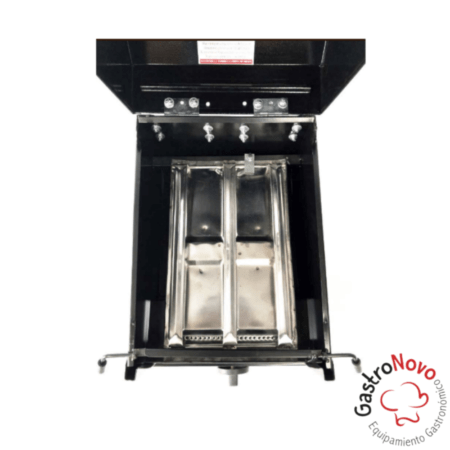 Parrilla Con Tapa 30×45 A Gas Lourdes - Imagen 4