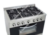Cocina 6 Hornallas Puerta Visor Reja Fundicion 900 DePaolo