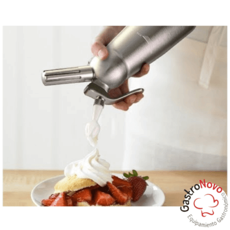 Cremera Sifón Para Crema 500 gr Botella de Aluminio Hermética - Imagen 2