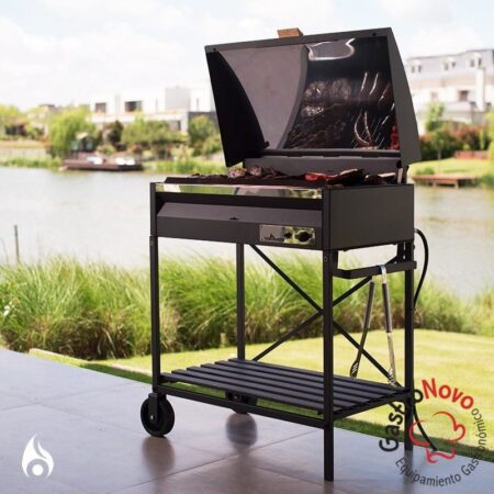 Parrilla Angus Tromen con Tapa a Gas Grande con Base 90x57 - Imagen 3
