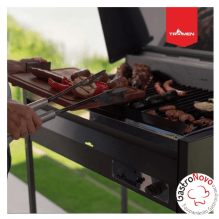 Parrilla Angus Tromen con Tapa a Gas Grande 90×57 - Imagen 6