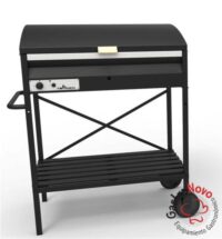 Parrilla Angus Tromen con Tapa a Gas Grande con Base 90x57
