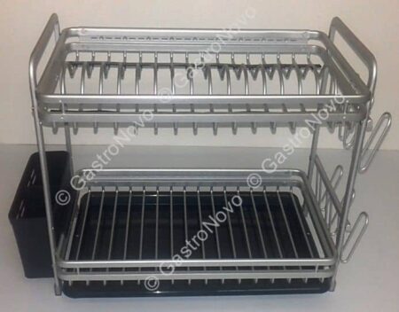ESCURRIDOR DE PLATOS DOBLE PISO ALUMINIO