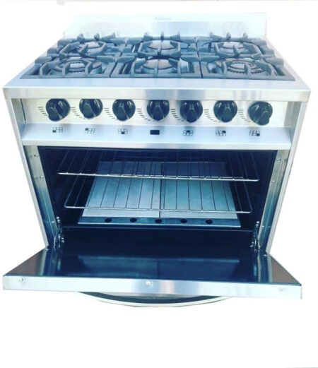 Cocina Industrial Kokken 76cm 6 Hornallas Puerta Ciega - Imagen 4