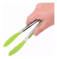 Pinza Acero Inoxidable con Mango de Silicona - 26.5CM