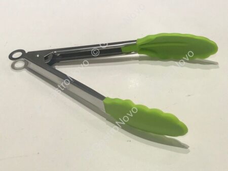 Pinza Acero Inoxidable con Mango de Silicona – 29.5CM