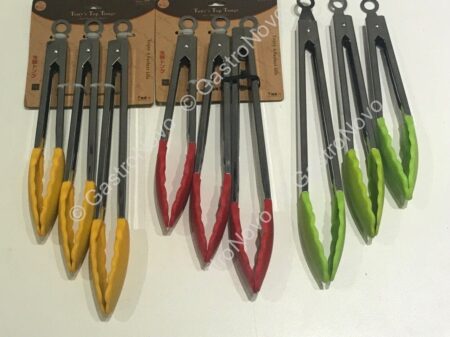 Pinza Acero Inoxidable con Mango de Silicona – 29.5CM - Imagen 5