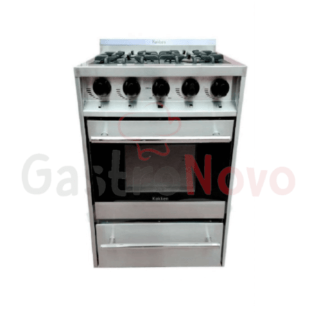 Cocina Industrial Kokken 55×62 con Puerta de Vidrio y Termostato - Imagen 3