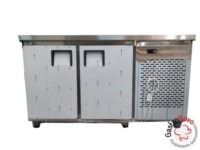 Mostrador Bajo Mesada Acero Inox 1450 2 Puertas Cubre Equipo