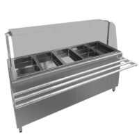 Salad Bar Autoservicio 5 Bandejas Gn 1:1 O 10 Band. Gn 1:2