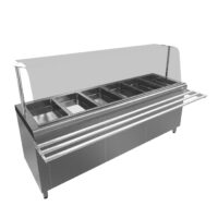 Salad Bar Autoservicio 6 Bandejas Gn 1:1 O 12 Band. Gn 1:2