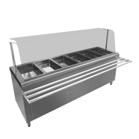 Salad Bar Autoservicio 6 Bandejas Gn 1:1 O 12 Band. Gn 1:2