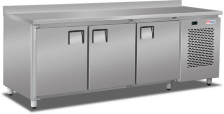 Mostrador Bajo Mesada Acero Inox 1930 3 Puertas Cubre Equipo