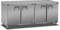 Mostrador Bajo Mesada Acero Inox 1930 4 Puertas Todo Frío