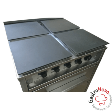 Cocina Eléctrica Industrial 4 hornallas + Horno - Imagen 2