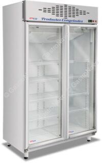 Exhibidora Baja Temperatura 2 Puertas BT 980 Puerta de Vidrio O Ciega