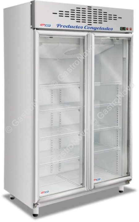 Exhibidora Baja Temperatura 2 Puertas BT 980 Puerta de Vidrio O Ciega