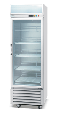 Freezer Vertical 1 Puerta Vidrio Frio Forzado Italy 460 Lts 625x745x2040