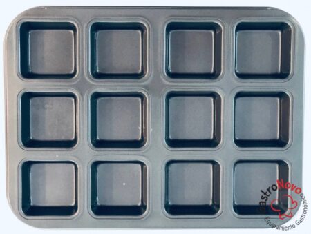 Molde Para 12 Brownies De 6 X 6 X 2,4cm