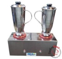 Licuadora Doble Dos Vasos De Acero Inoxidable Lourdes