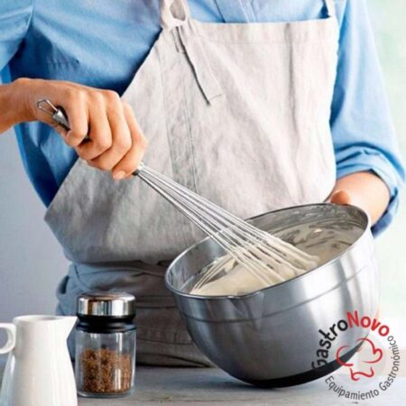 Batidor De Mano Profesional Acero Inoxidable 34 Cm - Imagen 4