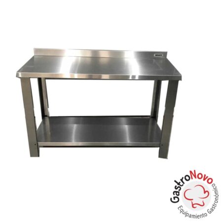 Mesada De Acero Inoxidable Con Estante Inferior 1350x700x850 - Imagen 7
