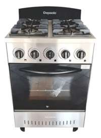 Cocina 4 Hornallas Reja Fundicion Puerta Visor DePaolo