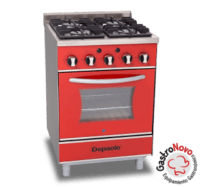 Cocina Cristal De 4 Hornallas 570 Depaolo