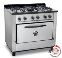 Cocina 5 Hornallas Reja Fundicion Puerta Ciega DePaolo