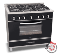 Cocina Cristal De 6 Hornallas 900 Depaolo