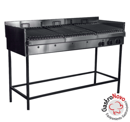 Parrilla Con Base A Gas 1.50 Mts Depaolo