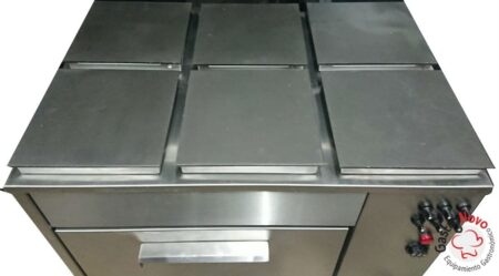 Cocina Eléctrica Industrial 6 hornallas + Horno - Imagen 2