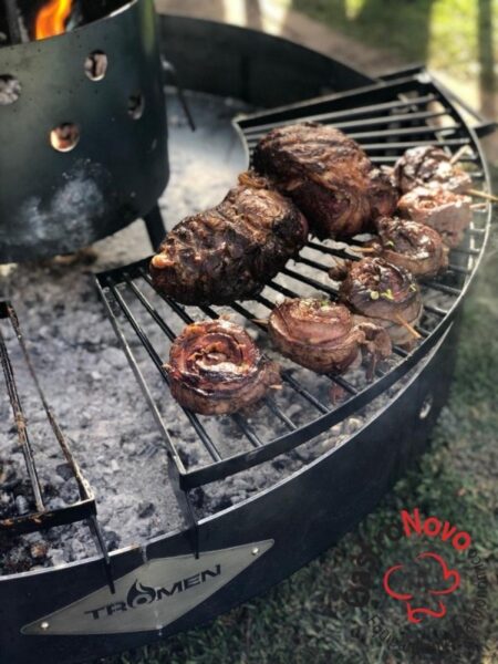 Parrilla Duomo a Leña 120cm Diametro Tromen - Imagen 4