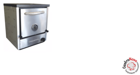 Horno Pizzero Rotisero 3 Moldes Acero Inox. Con Base Depaolo - Imagen 2