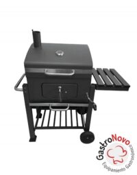 Parrilla Portatil Carbon Movil C/ Tapa Ruedas Balcon - Brogas
