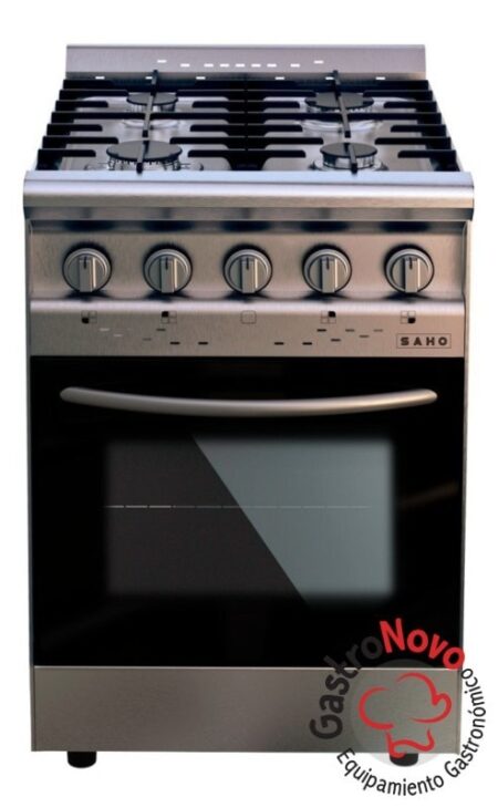 Cocina Saho 550 reja fundicion 4 hornallas PUERTA VISOR