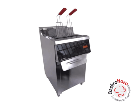 Freidora Automatica A Gas Morelli 30 Lts Acero Inox Touch