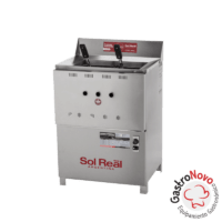 Freidora Automatica A Gas 33 Lts Full Inox 245a Sol Real